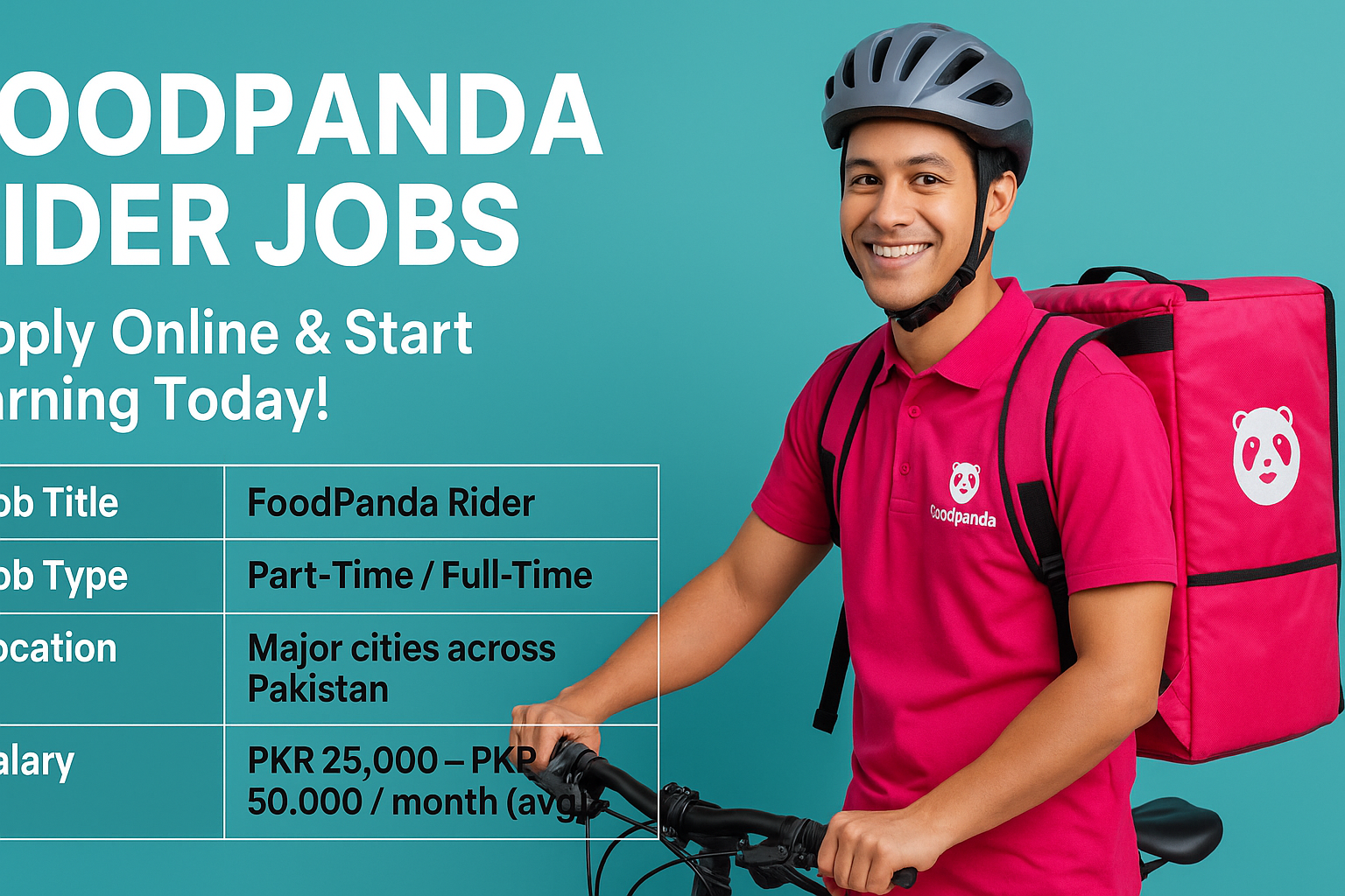 FoodPanda Rider Jobs 2025 | Apply Online