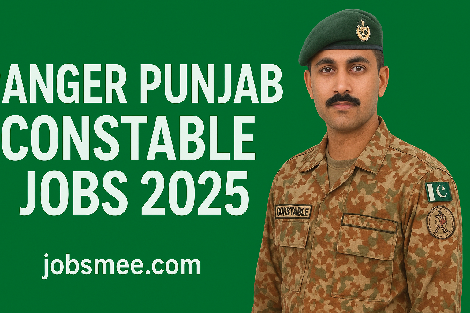 Ranger Punjab Constable Jobs 2025