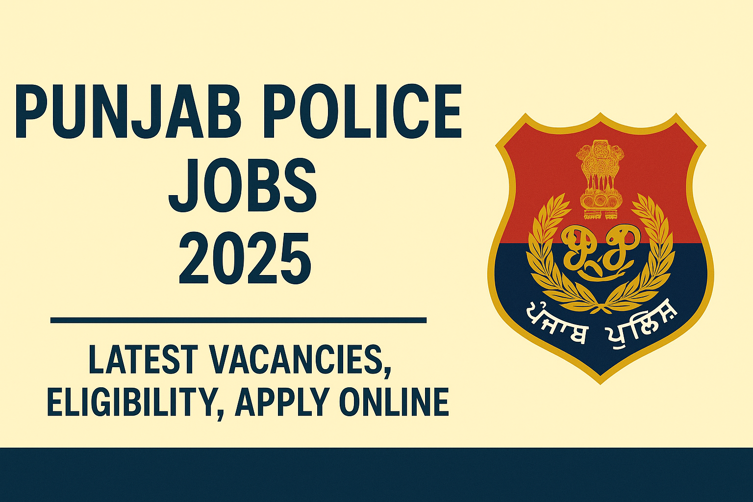 Punjab Police Jobs 2025 | Apply Now