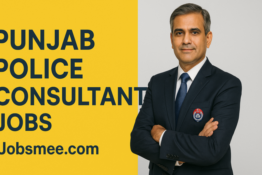 Punjab Police Consultant Jobs 2025 – Apply Online for 1000+ Vacancies